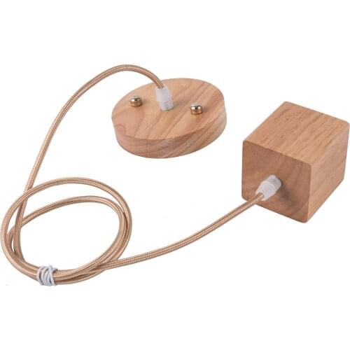 E27 E26 Retro Switch Socket Lamp Holder Bar Safe Light Base Home Hanging Vintage wooden