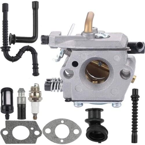 Carburetor with Gasket Fuel Line Filter Spark Plug for 024 026 MS240 WT-403A WT-403B Chainsaw 1121 120 0610