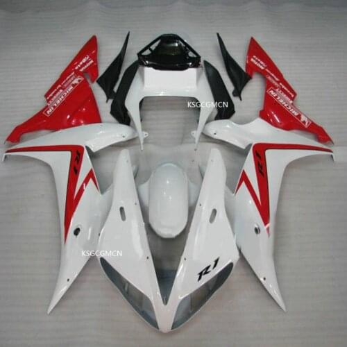 MOTO+ Red white fairing kit for YZF-R1 02-03 YZF R1 02 03 For YAMAHA YZF 1000 R1 2002 2003 motorcycle fairing parts