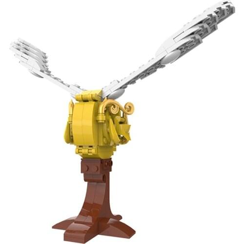 MOC Magic Movie Golden Flying Ball With Wing Building Blocks Kit Competition Sphere Bricks Idea Toys For Children Birthday Gifts