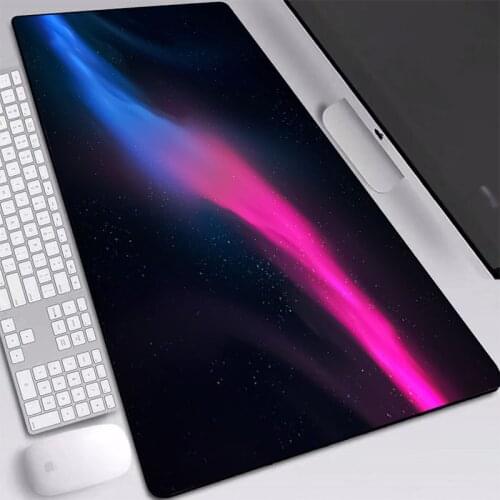 Mouse Pad Super Large Black Blue and Red Mats Anti-slip Softy Rubber PC Computer Keyboard Pads for LOL CSGO DOTA Gamer