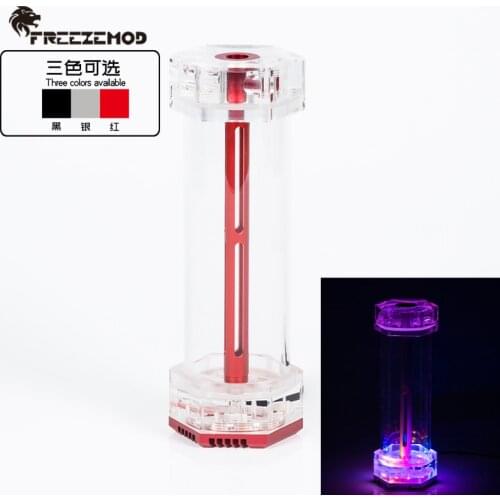 FREEZEMOD computer water cooler hexagonal transparent water tank 5V Symphony RGB lighting effect .RB-LBX