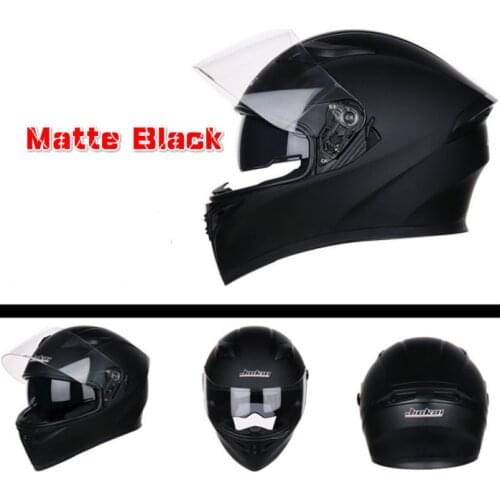 Matte Black Stylish Four Season Double Shield Motorcycle HELMET DOT ECE Approved Flip Up Motorbike HELMET Motorbikes