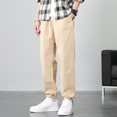 Mens casual pants autumn and winter Korean fashion versatile loose work clothes Leggings sports pants