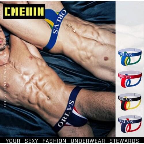 CMENIN Soft sexy Underwear gay men jockstrap Thong men jockstrap mens thongs and g strings sissy panties string men lingerie