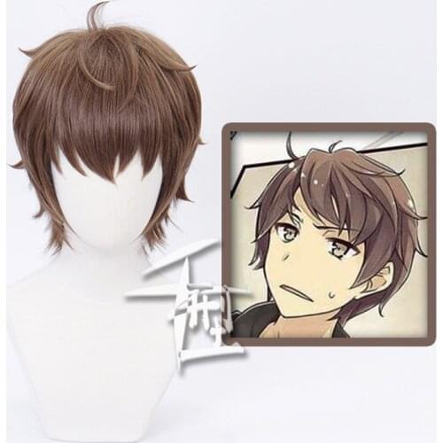 Azusagawa Sakuta Men Short Wig Cosplay Costume Rascal Does Not Dream of Bunny Girl Senpai Heat Resistant Hair Party Wigs