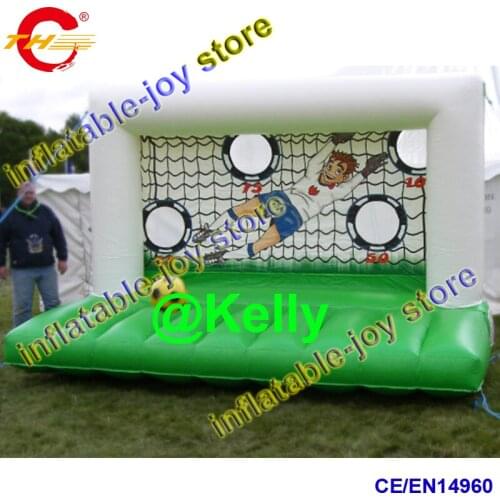 Free shipping 3x1.5x2.5mH inflatable football toss goal for sale, inflatable soccer shooting game, inflatable football goal game