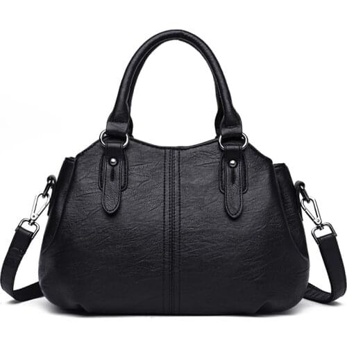 2021 New Vintage Hand Bag Ladies Main Female Leather Top-handle Shoulder Bag Luxury Handbags Women Bags Designer