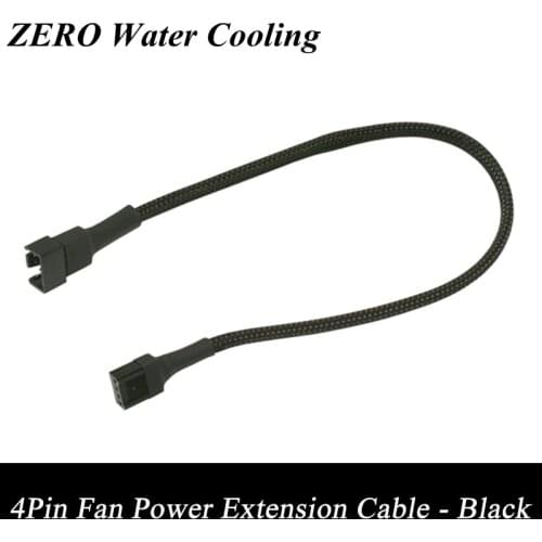 Wholesale 20pcs/Lot 15cm Sleeved PWM 4Pin PC Fan Male to Female Power Extension Cable -Black, White, Blue, Red, Green Available