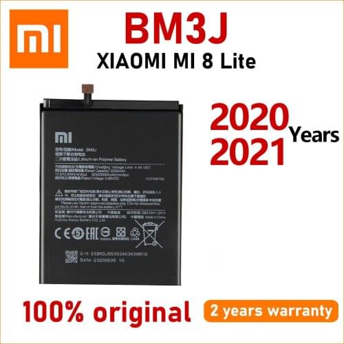 Xiao Mi Original BM3J 3350mAh Phone Battery for Xiaomi Mi 8 Replacement Battery High Quality Phone Batteries With Tracking Code