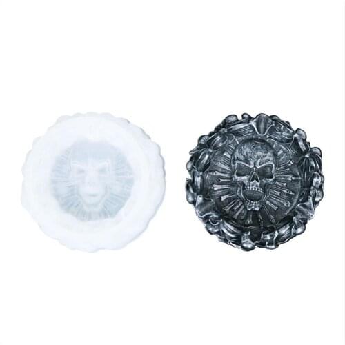 Skull Ashtray Mold for Resin, Silicone Crystal Epoxy Mould Crafts Making Tool DIY Home Decoration Casting