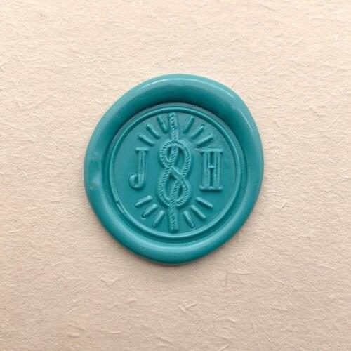 Personalized Initial Sealing Wax Stamp - Rope Intial Wax Seal Stamp - Wedding Wax Seal Stamp - Invite Wax Seals Stamp - Custom S