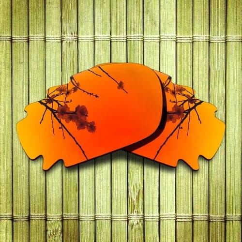 Polarized Replacement Lense For-Oakley Jawbone Vented Sunglasses Frame True Color Mirrored Coating - Fire Red Color Available