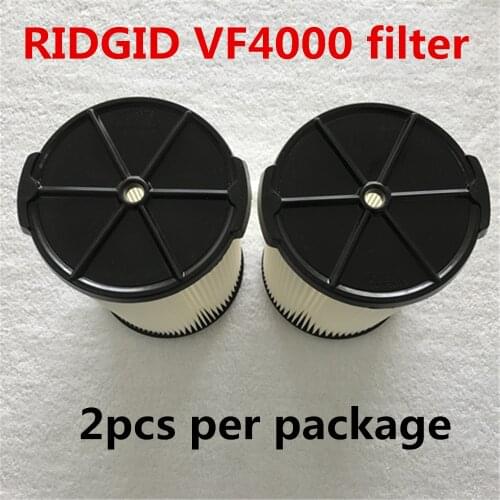 2pcs RIDGID VF4000 Washable Wet/Dry Vacuum Garage Shop Vac Pleated Filter vacuum cleaner parts accessory