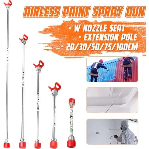 Drillpro 20cm-100cm Sprayer Extension Rod Airless Paint Spray Guns Tip Extension Pole for Titans Wagner Spraying Machine