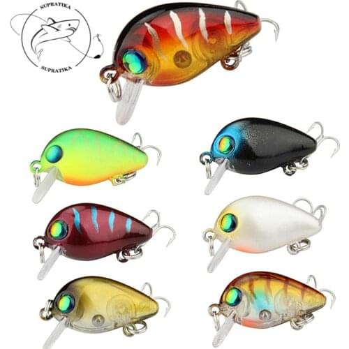 With Treble Hook Swimbait Bionic Bait 3D High Simulation Eye 11 Colors 3cm/2g Artificial Topwater Mini Minnow Plastic Hard Bait