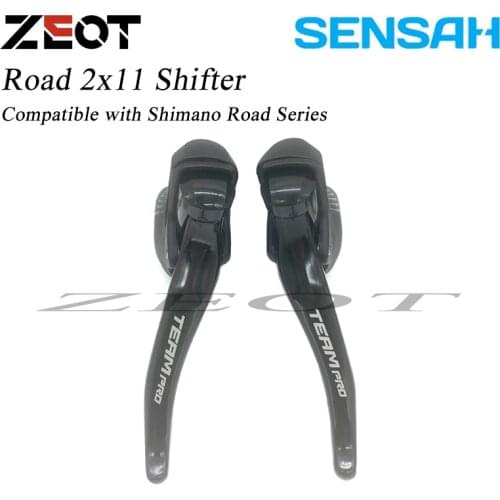 SENSAH TEAM PRO 2X11 Speed Road Bike Shifters 2X11 Speed Lever Brake Bicycle Derailleur Compatible For Shimano Free shipping