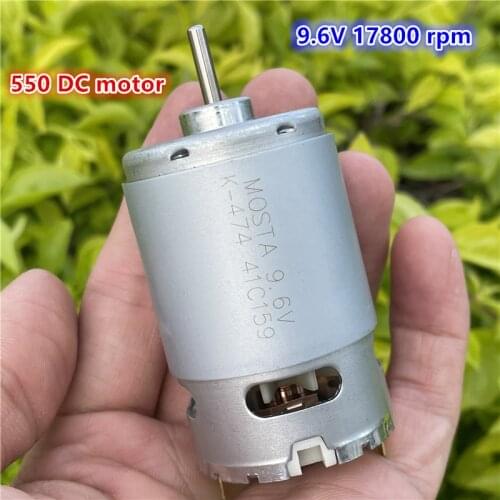 Brand new 6V 9.6V 12V 550 DC motor carbon brush large power electric drill motor