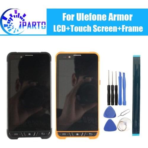 Ulefone Armor LCD Display+Touch Screen +Frame Assembly 100% Original Tested LCD Digitizer Glass Replacement For Ulefone Armor