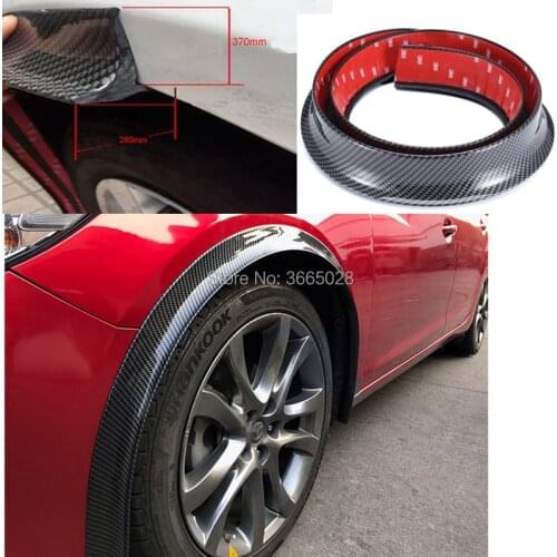 Universal Two Pcs* 150cm Car Fender Flares Extension Wheel Eyebrow Protector Lip Moulding