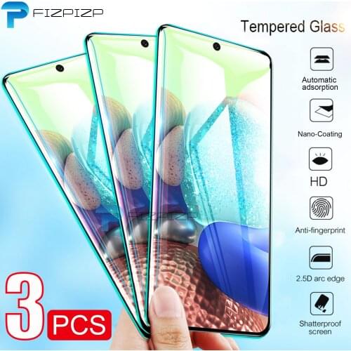 1 2 3 PCS Screen Protector Tempered Glass For Samsung Galaxy A51 A71 S10 Note 10 Lite A10 A20 A20E A30 A40 A50 A50S A70 Full HD