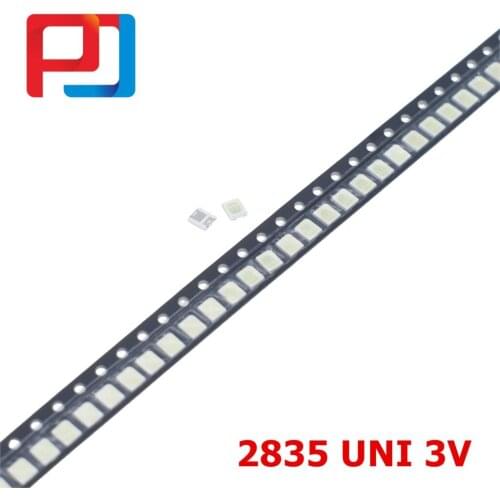 100pcs UNI LED 3528 2835 1210 LED LCD TV Backlight Application LED Backlight TV High Power 1W 3V LED Backlight Cool white For