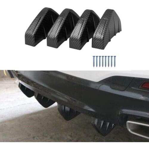 2021 4pc Universal Car rear bumper shark spoiler Accessories for Lifan X60 Cebrium Solano New Celliya Smily Geely X7 EC7