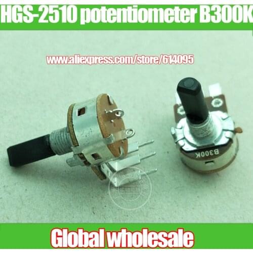 4pcs hanging hot machine HGS-2510 adjustment potentiometer B300K / handle length 20MMF / 149-type with switch potentiometer