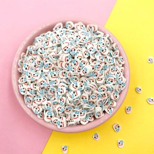 50g/lot Polymer Clay Kawaii Design Clay Sprinkles Crystal Mud Shaker Card Filling DIY Crafts Particles 5mm