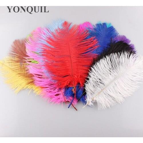6"-8"/15-20Cm Ostrich Feathers Plumage Flapper Dresses for Craft DIY Accessories Nice Fascinator Material 13 Colors Available
