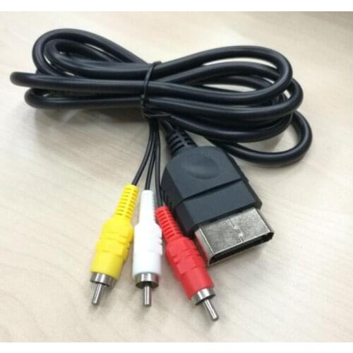 6 ft AV Audio Video Composite cable Cord RCA Cable For XBOX ORIGINAL CLASSIC 1
