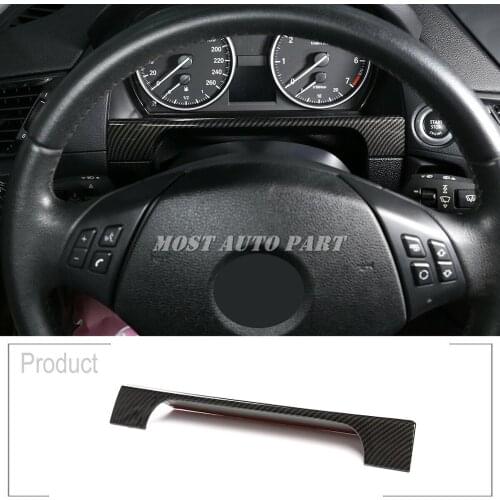 ABS Plastic Carbon Fiber Look Interior Car Dashboard Decoration Frame For BMW X1 E84 2013-2015 1pcs Car Decoration Car Trim