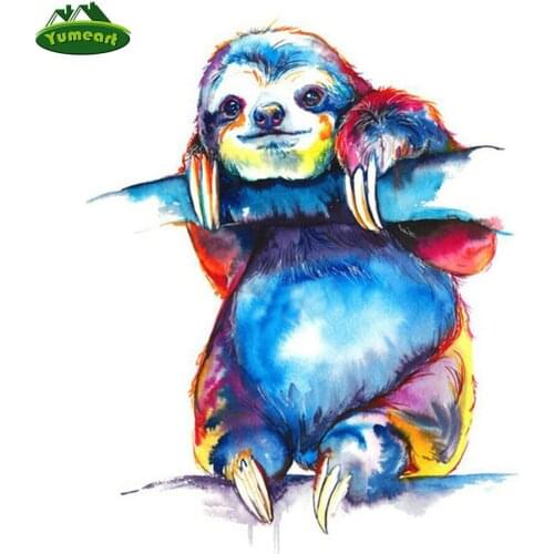 Diy Diamond Mosaic"Painted Sloth"diamond Painting Sewing Resin Crafts Rhinestone Patterns Embroidery Animal Pictures Arts Crafts