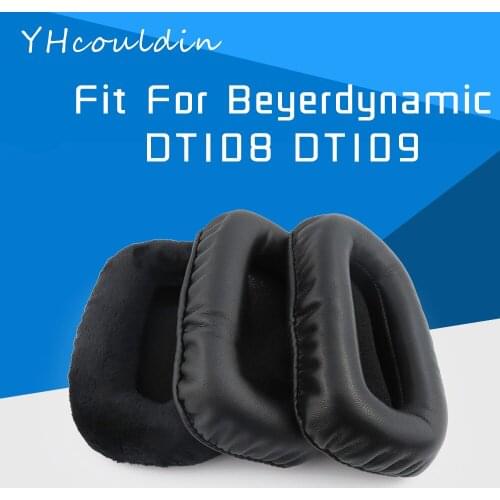 Earpads For Beyerdynamic DT108 DT109 Velvet Sheepskin Headphone Accessaries Replacement Ear Cushions Wrinkled Leather Material