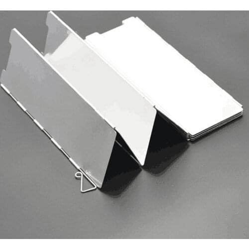 10Pcs/Set Outdoor Picnic Gas Stove Wind Shield Foldable Burner Windproof Screen Aluminium Alloy Stove Supplies