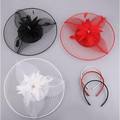 Women Large Brim Sinamay Fascinator Party Church Headpiece Headwear Fashion Hat