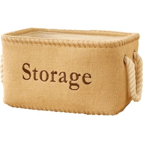 Cotton Storage Basket Laundry Basket Sundries Organizer Toy basket tank folding box