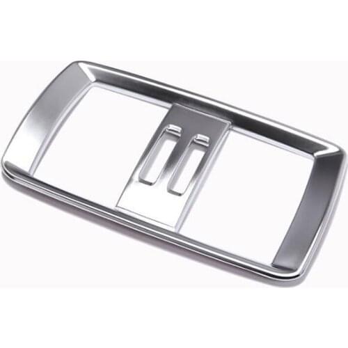 Chrome ABS Car Rear Air Conditioner Outlet Vent Frame Trim Styling Sticker For BMW X3 f25 X4 f26 2011-2016 Accessories