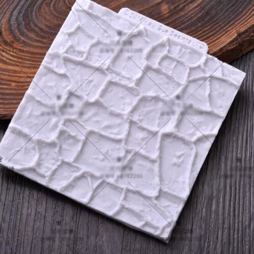 Fondant cake tools texture stone pattern silicone mat wedding cake decorating lace mold cake kitchen accessories