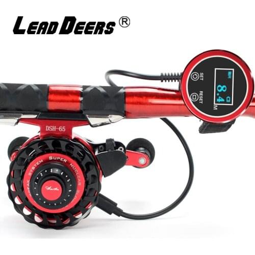 Raft Reel Fly Fishing Reel Ice Fishing Reel 9BB Ratio 3.6:1 Magnetic Slow Decline Electronic display counting Left / Right Hand