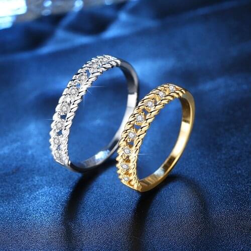 Korean Fashion Micro Cloth Linen Braids Charms Valentines Day Present Rings for Women Simple Clockwork Couple Rings 2021