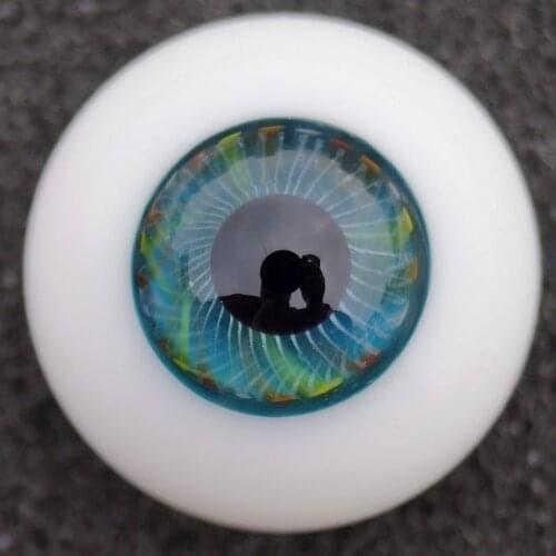 BJD Glass 16mm Round Eyes Eyeball Reborn Baby Doll Makeup Jewelry Use Taxidermy Steampunk