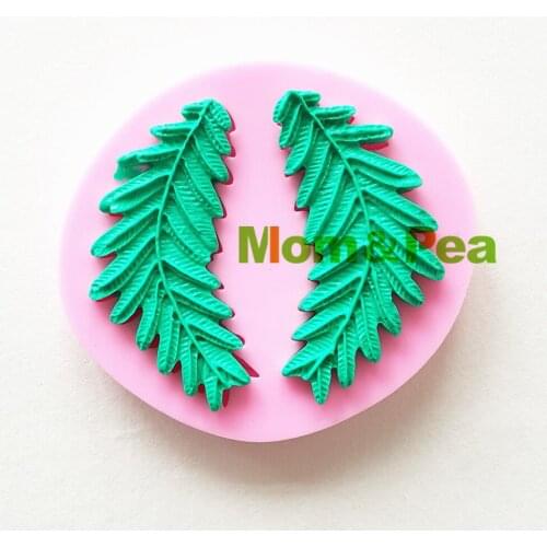 Mom&Pea 1228 Free Shipping Leaf Silicone Mold Cake Decoration Fondant Cake 3D Mold Food Grade