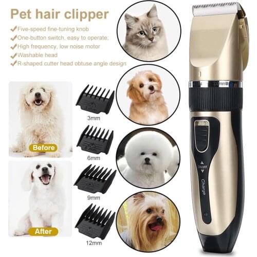 Clipper For Dog Clippers Dogs Grooming Clipper Kit USB Professional Rechargeable Low-Noise Pets Hair Trimmer Display Battery