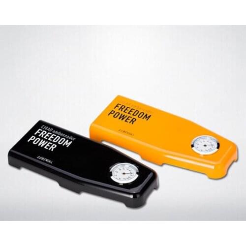 LUBINSKI Metal&Plastic Travel Cigar Cigarette Humidifier Cigar Humidor With Magnet Tobacco Smoking Tool Gift Box For Cohiba