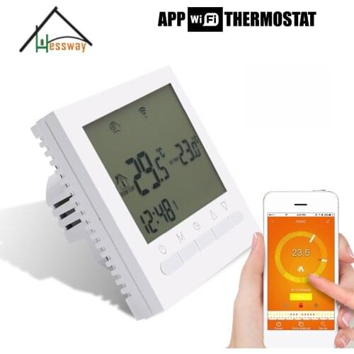 EU Gas Boiler Heating Multifunction smart thermostat WIFI APP Remote Controls Thermostats Programmable wiht Russia English