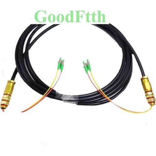 Waterproof Patch Cord FC/APC-FC/APC Anti-bite SM 2 cores PE GoodFtth 20-50m