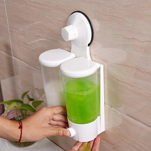 Liquid Soap Dispenser Wall Mounted Hand Soap Dispenser Suction Cup Plastic Soap Dispenser Kitchen Easy To Install Bathroom Home