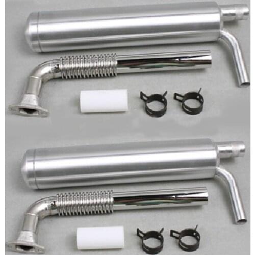New Special Muffler Canister Set for DLE111, DLE100, DLA112, DA100, EME120 80-120CC Gasoline/Petrol Engines for RC Airplane