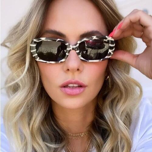 2020 glasses women Fashion brand rectangle Sunglasses vintage shades Gradient Sun Glasses Retro Eyewear Droshipping